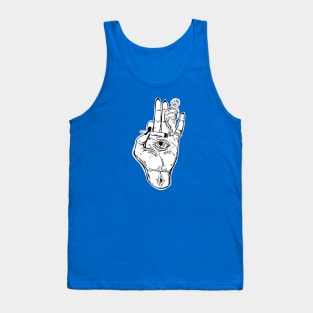 Stoned hand weed illustration Tank Top